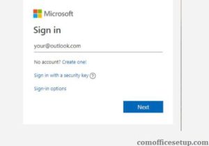 Sign in to your Microsoft Account.