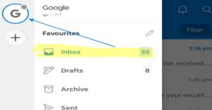 unread mails in outlook mobile